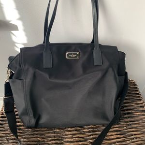 Large Kate Spade nylon travel/ diaper bag comfy
